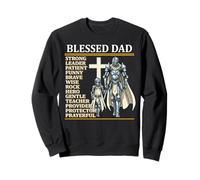 Blessed Dad Afirmations Christian Father's Day Sudadera