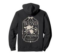 Blessed Forever Christian Faith Floral Rose Dove Vintage Sudadera con Capucha