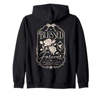 Blessed Forever Christian Faith Floral Rose Dove Vintage Sudadera con Capucha