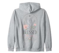 Blessed Forever Dove Christian Faith Floral Espiritual Sudadera con Capucha