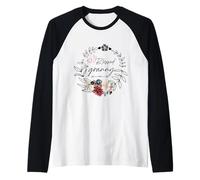 Blessed Granny Floral EST 2025 Divertido Floral día de la Madre Camiseta Manga Raglan
