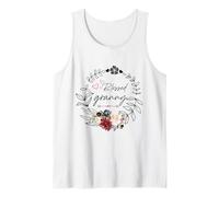 Blessed Granny Floral EST 2025 Divertido Floral día de la Madre Camiseta sin Mangas