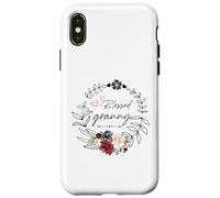 Blessed Granny Floral EST 2025 Divertido Floral día de la Madre Carcasa para iPhone X/XS