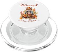 Blessed Is Best Christian, Lindo Mapache Vintage de otoño y otoño PopSockets PopGrip para MagSafe