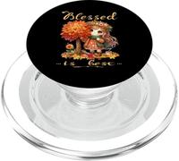 Blessed Is Best Otoño & Cosecha De Otoño Linda Chica Vintage PopSockets PopGrip para MagSafe