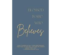 Blessed Is She Who Believes journal (blue)