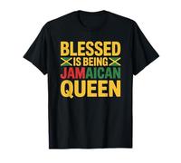Blessed Jamaican Princess Tropical Caribbean Vibes Camiseta