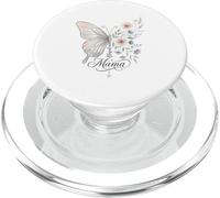 Blessed Mama Beautiful Butterfly Christian Día de la Madre PopSockets PopGrip para MagSafe