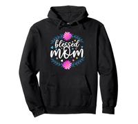 Blessed Mom Flower Cute Mothers Day For Mommy Sudadera con Capucha