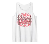 Blessed Mom Happy Mother's Day Girl Ropa para el Día de la Madre para mujer Camiseta sin Mangas