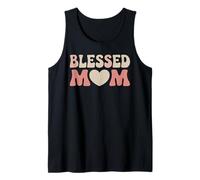 Blessed Mom Happy Mother's Day Girl Ropa para el Día de la Madre para mujer Camiseta sin Mangas