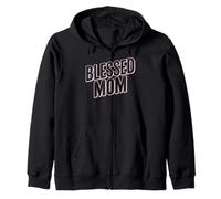 Blessed Mom Happy Mother's Day Girl Ropa para el Día de la Madre para mujer Sudadera con Capucha