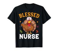 Blessed Nurse Funny Thanksgiving Thankful For Family Camiseta