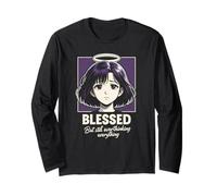 Blessed Overthinking Christian Anime Girl Manga Estética Manga Larga