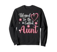 Blessed To Be Called Aunt Flower Heart Cute Mother's Day Sudadera