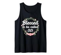 Blessed to Be Called Cici Grandma Mother's Day Camiseta sin Mangas