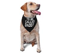 Blessed to Be Called Dad Spring Dog Bandanas Boy Bulk Puppy Pañuelo Ajustable Triángulo Suave Baberos Accesorios para Perros Pequeños Medianos Grandes Gatos Blanco