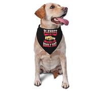 Blessed to Be Called Dad Spring Dog Bandanas Boy Bulk Puppy Pañuelo Ajustable Triángulo Suave Baberos Accesorios para Perros Pequeños Medianos Grandes Gatos Blanco