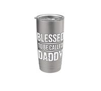 Blessed To Be Called Dad Vaso térmico de acero inoxidable de doble pared