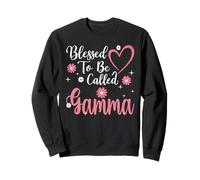 Blessed To Be Called Gamma Flower Heart Cute Mother's Day Sudadera