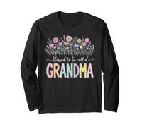 Blessed To Be Called Grandma Diseño Floral Manga Larga