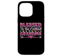 Blessed To Be Called Grandma Heart Día de la Madre Carcasa para iPhone 14 Pro Max