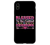Blessed To Be Called Grandma Heart Día de la Madre Carcasa para iPhone XS Max