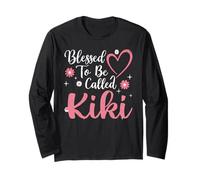 Blessed To Be Called Kiki Flower Heart Cute Mother's Day Manga Larga