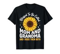 Blessed To Be Called Mom and Grandma and I Rock Them Both Camiseta
