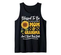 Blessed To Be Called Mom and Grandma and I Rock Them Both Camiseta sin Mangas
