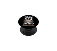 Blessed To Be Called Mom and Grandma and I Rock Them Both PopSockets PopGrip Adhesivo