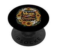 Blessed To Be Called Mom and Grandma Girasoles Día de la Madre PopSockets PopGrip Adhesivo