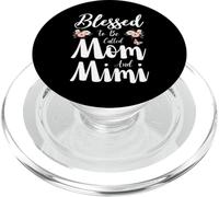 Blessed To Be Called Mom and Mimi Floral Cute Mother's Day PopSockets PopGrip para MagSafe