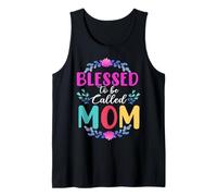 Blessed To Be Called Mom Cute Mothers Day For Mommy Camiseta sin Mangas