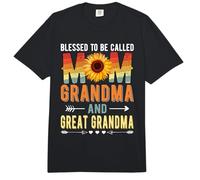 Blessed To Be Called Mom Grandma Great Grandma Mother's Day Comfort Colors Adult Heavyweight T-Shirt