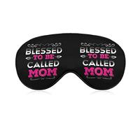 Blessed to Be Called Mom Sleep Masks Eye Cover Blackout con correa elástica ajustable Night Blindfold para Mujeres Hombres Yoga Travel Nap