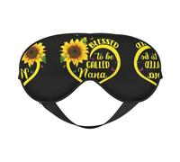 Blessed to Be Called Nana - Antifaz para dormir con diseño de girasol, máscara de ojos para dormir, correa totalmente ajustable para mujeres y hombres