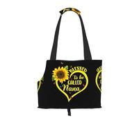 Blessed to Be Called Nana - Bolsa transportadora para cachorros con estampado de girasol para perros pequeños, gatos y conejos