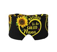 Blessed to Be Called Nana - Máscara de dormir con estampado de girasol para hombres y mujeres, cubierta suave para los ojos, diadema insonorizada para viajes, siesta