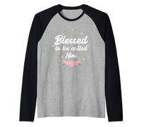 Blessed to Be Called Nini Grandma Mother's Day Camiseta Manga Raglan