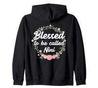 Blessed to Be Called Nini Grandma Mother's Day Sudadera con Capucha