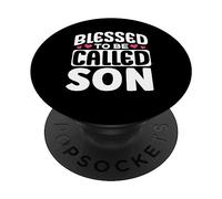 Blessed To Be Called Son Diseño Apreciación Lindo PopSockets PopGrip Adhesivo