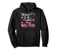 Blessed To Be Called Twin Mom Flower Heart Cute Mother's Day Sudadera con Capucha