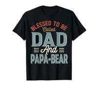 Blessed TO BE Llamado Papa-Bear Retro Día del Padre Camiseta