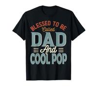 Blessed TO BE Llamado PAPÁ Y Cool Pop Retro Día del Padre Camiseta