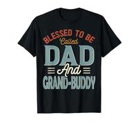 Blessed TO BE Llamado PAPÁ Y Grand-Buddy Retro Día del Padre Camiseta