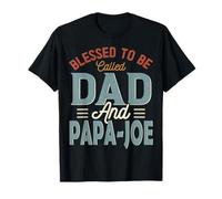 Blessed TO BE Llamado Papa Y Papa-Joe Retro Día del Padre Camiseta