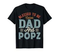 Blessed TO BE Llamado PAPÁ Y POPZ Retro Día del Padre Camiseta