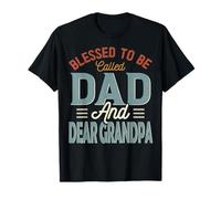 Blessed TO BE Llamado PAPÁ Y Querido Abuelo Retro Día del Padre Camiseta