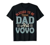 Blessed TO BE Llamado PAPÁ Y VOVO Retro Día del Padre Camiseta